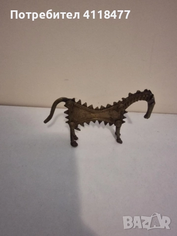 Ретро бронзова статуетка кон