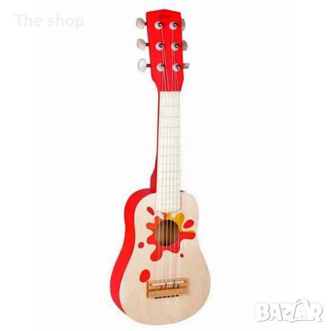 Детска дървена китара - Звезда (004)
