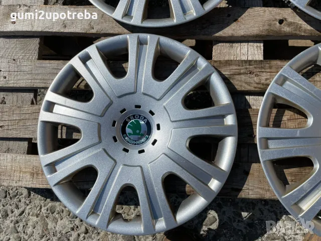 15 цола Тасове SKODA Fabia Octavia 1Z0601147E Оригинал, снимка 3 - Аксесоари и консумативи - 50244437