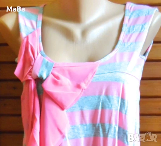 Английски дамски ТОП райе, с фльонга /M, L/, нов 