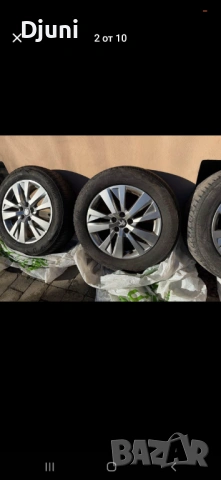 Peugeot R17 оригинални джанти с гуми 215/65R17 , снимка 3 - Гуми и джанти - 53754943