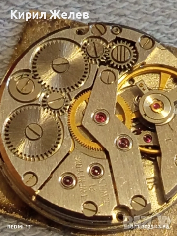 Стар механичен часовник CORNAVIN позлатен за КОЛЕКЦИОНЕРИ 51470, снимка 7 - Антикварни и старинни предмети - 52362662