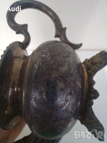 Комплект от 3 броя масивни бронзови чайници., снимка 5 - Антикварни и старинни предмети - 45169580