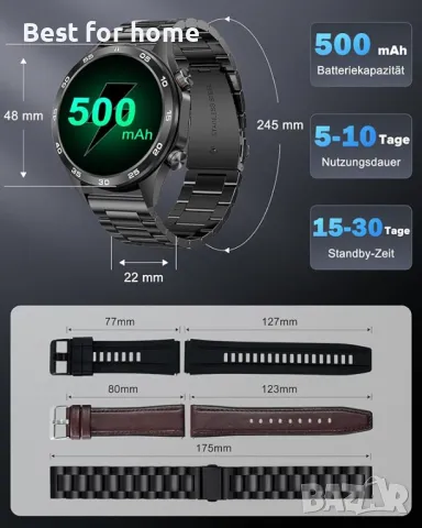  Мъжки водоустойчив смарт часовник MEGALITH, снимка 7 - Друга електроника - 49941087