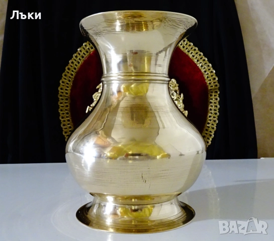 Бронзова кана за вино 3л.,730 гр.,перфектна. , снимка 5 - Антикварни и старинни предмети - 52406164