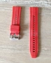 Нова червена силиконова каишка 22 мм за часовник  , снимка 2