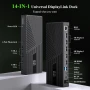 Докинг станция Minthouz DisplayLink за 3x4K/60HZ монитора 160W, 14 в 1, снимка 2