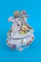 Порцеланова кутия / бижутерка с ангели, снимка 3