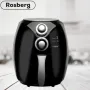 Фритюрник AirFryer Rosberg Premium RP51980C, 1600W, 3л., Горещ въздух, Таймер, до 200°C, Черен, снимка 4