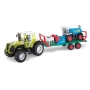 Детски трактор с ремарке,комбайн и селскостопански животни, снимка 1