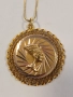 Златен синджир с висулка с египедски орнамент 14к. 6.43гр , снимка 5