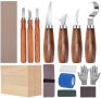 Нов Комплект за дърворезба Инструменти с ножове и аксесоари - 24 части, снимка 1 - Други - 45870428