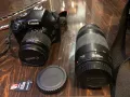 Canon EOS 1100D с обективи 18-55mm и 75-300mm и 2 Canon батерии, снимка 2