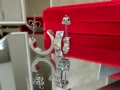 CARTIER Love Silver Hoop Дамски Обеци, снимка 1