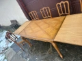 Разтегателна трапезна маса + 6 стола, снимка 4