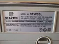 SILVER- STW 55 L BOOMBOX DOUBLE STEREO CASSETTE RADIO RECEIVER MADE IN JAPAN , снимка 5