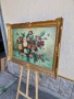 Натюрморт огромен масло автор рамка платно, снимка 7