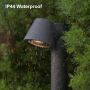 DAWALIGHT  Водоустойчива градинска лампа 5W GU10, алуминиева, тъмно сива, снимка 1 - Външни лампи - 45325952