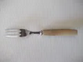 Вилица "ROSTFRI SWEDEN" с дървена дръжка, снимка 3