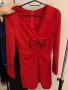 Дамска червена коктейлна рокля , снимка 3