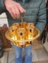 стар японски позлатен поднос с шест чаши , снимка 4