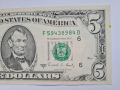 USA. $ 5 DOLLARS 1988-A . UNC, снимка 4