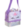 Термо чанта за обяд с 2 отделения, Еднорог, Лилав, 23x13x21 см., снимка 3