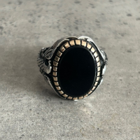 Сребърен пръстен с орел, снимка 2 - Пръстени - 44968759