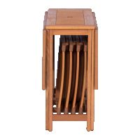 Сгъваем дървен градински комплект маса с 4 стола-дърво меранти-НАЛИЧЕН, снимка 2 - Градински мебели, декорация  - 45446929