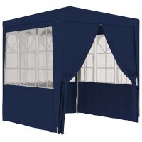 vidaXL Професионална парти шатра със стени 2x2 м синя 90 г/м²(SKU:48517, снимка 1 - Градински мебели, декорация  - 45373866