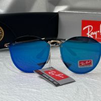 Ray-Ban RB3574 Blaze Round дамски мъжки слънчеви очила унисекс сини огледални, снимка 5 - Слънчеви и диоптрични очила - 45407346