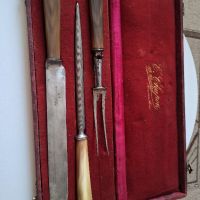 Стари ножове комплекти за барбекю, снимка 4 - Антикварни и старинни предмети - 45495987