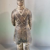 Теракотен Войн китайска фигура , снимка 4 - Антикварни и старинни предмети - 45811181