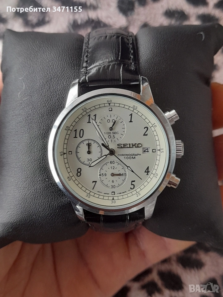 Кварцов мъжки хронограф Seiko, снимка 1