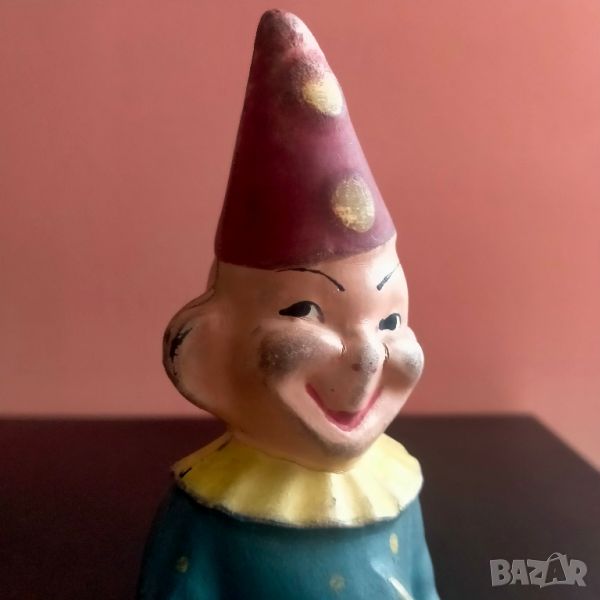 Винтидж гумена играчка Clown Czechoslovakia Rare, снимка 1