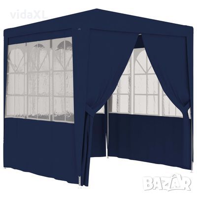 vidaXL Професионална парти шатра със стени 2,5x2,5 м синя 90 г/м²（SKU:48519, снимка 1