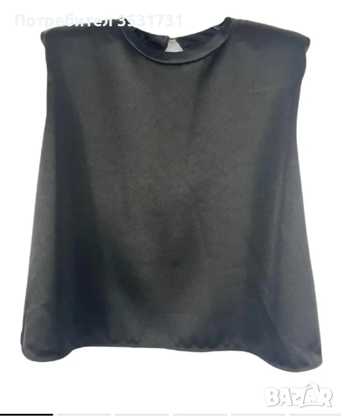 BA&SH черен елегантен топ без ръкави, снимка 1