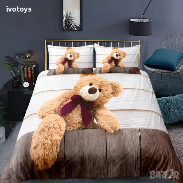 Двулицево спално бельо, 6 части (реално изображение) - Модел WS18083, снимка 1