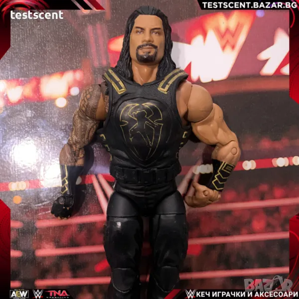 Екшън фигура WWE Roman Reigns Роман Рейнс Elite Series + Logo Vest mattel figure елит, снимка 1