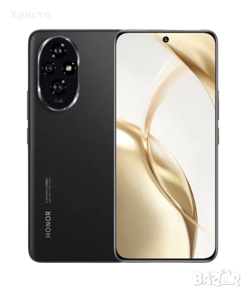 НОВ!!! Honor 200, 12GB, 512GB, Black + Honor Super Charge Adapter, снимка 1