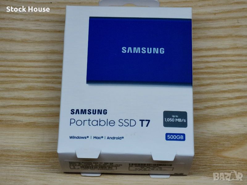 500GB SSD Samsung T7 външен хард диск USB 3.2 преносим твърд диск УСБ, снимка 1