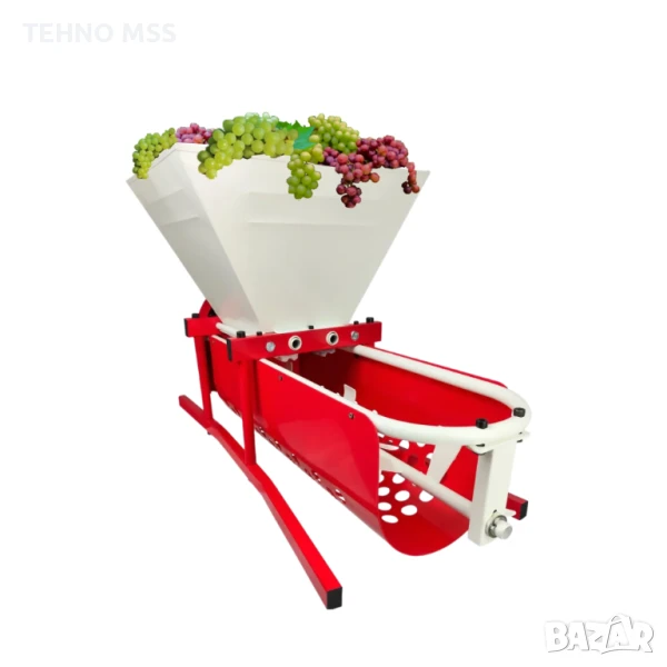 ПРОМО Гроздомелачка с отделяне на чепките, Преса за грозде 2в1 DG07 , снимка 1