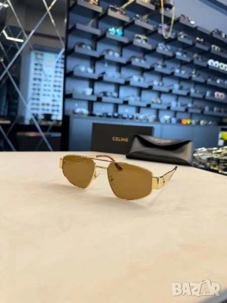 очила с черен обикновен калъф и ув защита ysl saint laurent versace celine , снимка 1