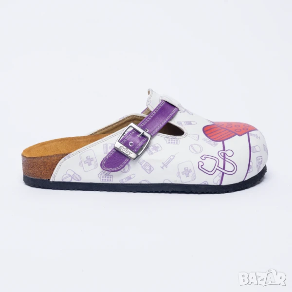 🥁 Намаление - Ортопедични чехли със стелка от естествен велур | Марка Tuasolea, снимка 1