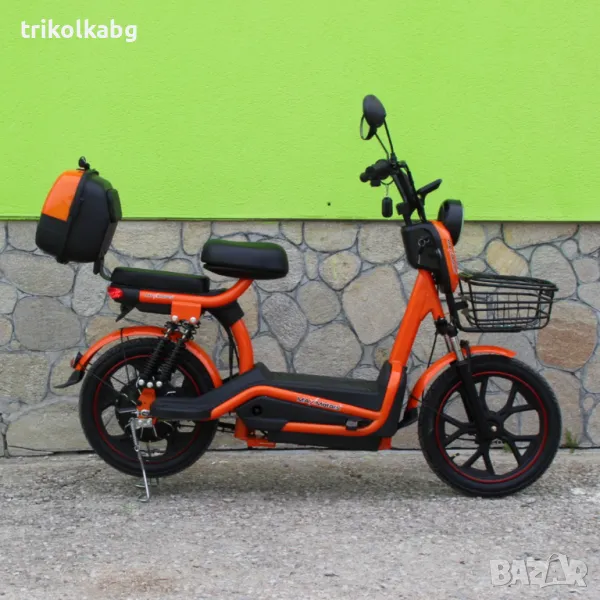 Електрически двуместен скутер – велосипед със 18″ гуми, 750W, 48V/20Ah, снимка 1