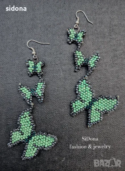 Обеци с мъниста IV, снимка 1