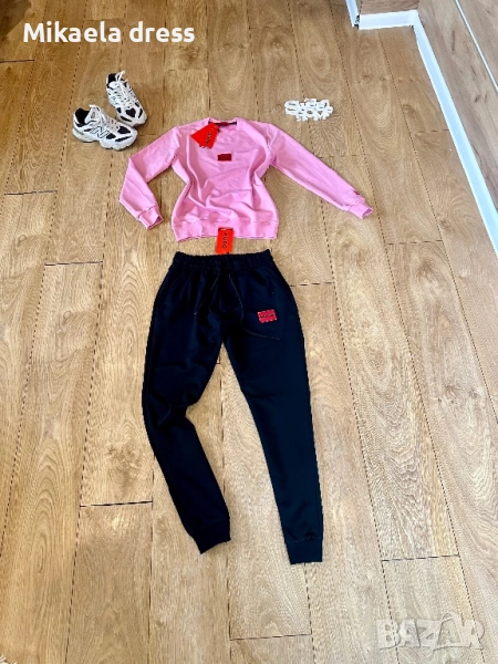 Разкошен сет за всекидневна употреба от Hugo Boss в розов цвят.СМ и Л размер, снимка 1