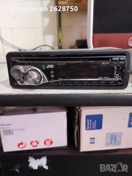 Cd Mp3 авторадио касетофон JVC kd-g442, снимка 1