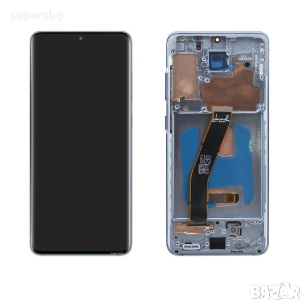 Нов Дисплей за Samsung Galaxy S20 4G/5G , SM-G980/G981 LCD Дисплей+ Черна Рамка/ OLED, снимка 1