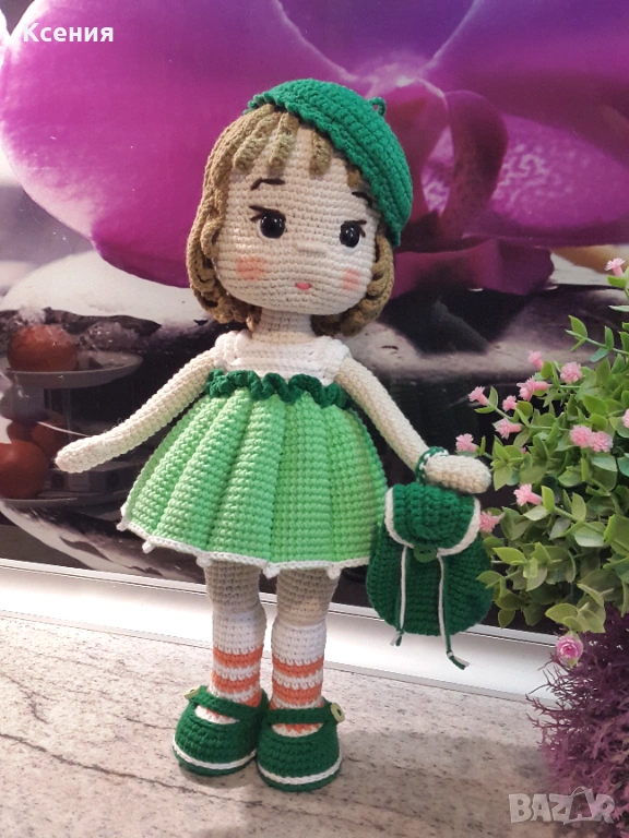 Плетена играчка Кукла Белла, Ръчно изработена, Перфектен подарък, снимка 1